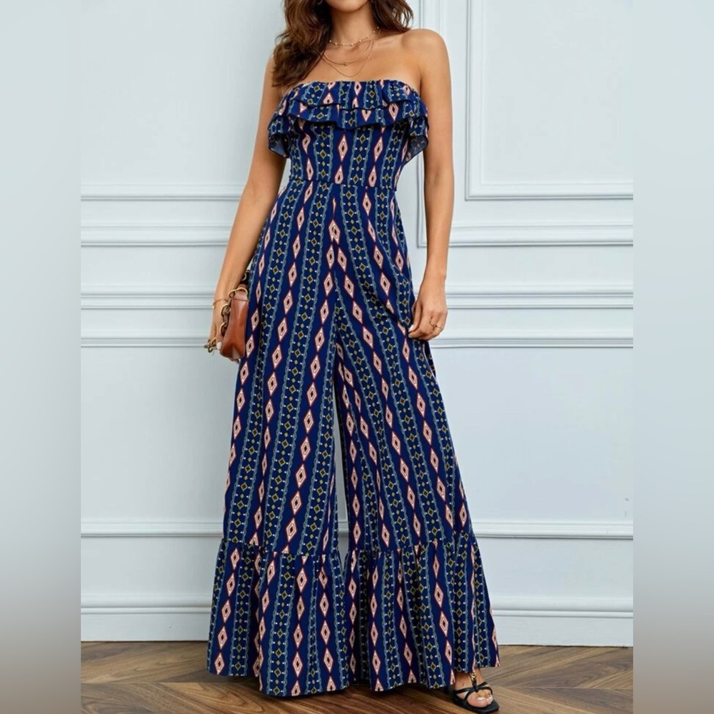 Strapless jumpsuit